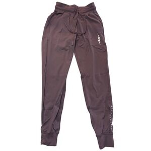 Iron Hooligans Womens Athletic Joggers Mauve Purple Lightning Bolt Size 6